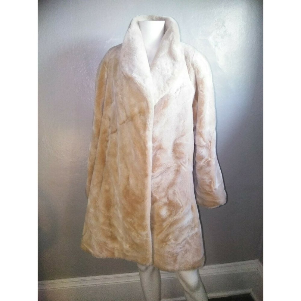 Vintage Le Coat by Tissavel France Faux Fur Coat - Mid length - Size SM
